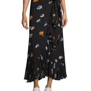 Ganni Dainty Georgette Wrap Skirt